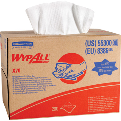 JAG-55300 55300 X70 WYPALL WIPERS HEAVY DUTY CA/200 SHEETS JL045