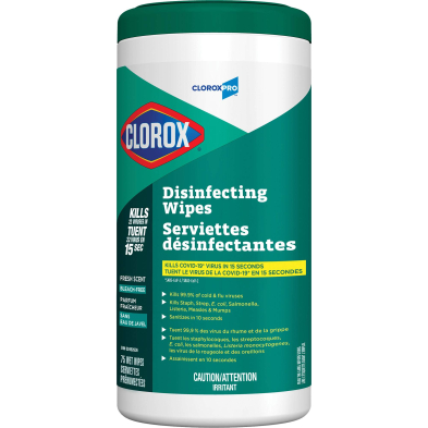 JAG-CLO01169 CLO01169 CLOROX DISINFECTING WIPES  (75/CAN) JO240
