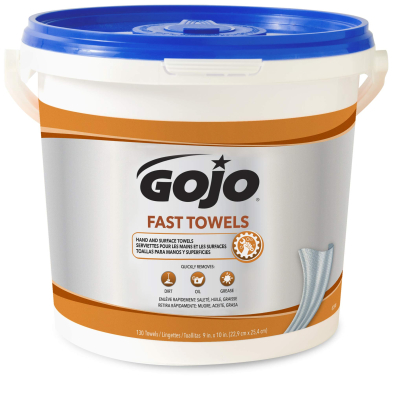 JAG-GOJO629804 GOJO 6298-04 HAND CLEANING TOWELS 130/BUCKET