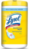 JAG-RAC77182 RAC993699 LYSOL DISINFECTING WIPES 75CT CITRUS (CS/6)