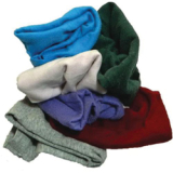 JAG-RAGCOL20LBMD COLORED BALBRIGGAN RAGS,20#, METAL DETECTED