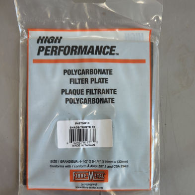 LA1-404P457SH10 404-P457SH10 Polycarbonate Filter, Fed-Spec 4 1/2'' X 5