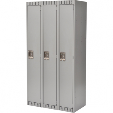 MHB-FL364 FL364 LOCKERS BANK OF 3, 36"X18"X72" STEEL GREY
