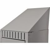MHB-FL375 FL375 Slope Top, 1 Bank, 18" D x 12" W x 10" H, Grey, Steel