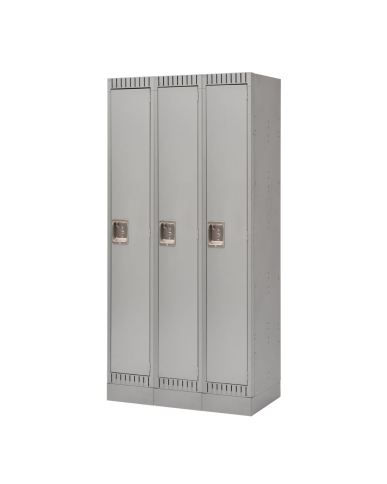 MHB-FN483 FN483 Assembled Lockers, Bank of 3, 36" x 18" x 72", Steel,