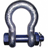MHJ-SHACK38 SPASX-B-038 SHACKLES, STEEL, 3/8" (1 TON)