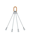 MHM-SUNQ203800200 SUNQ2038002-00 WIRE ROPE SLING 4 LEG/THIMBLE 3/8" X 2'
