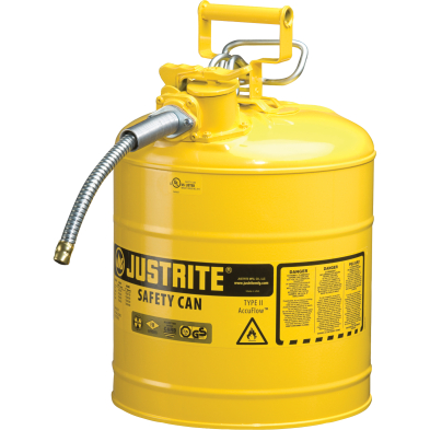MHN-JU7250220 JUSTRITE 7250220 SAFETY CAN, 5 GAL, YELLOW (SEA234)