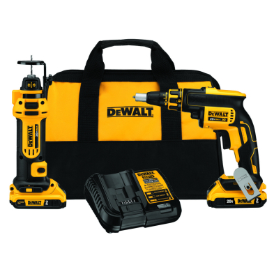 MPT-DCK263D2 DEWALT DCK263D2 SHELL 20V SCREWGUN & CUT-OUT COMBO KIT