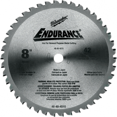 MPT-MI48404515 MILWAUKEE #48-40-4515 CIRC SAW BL METAL CUT 8" 42T