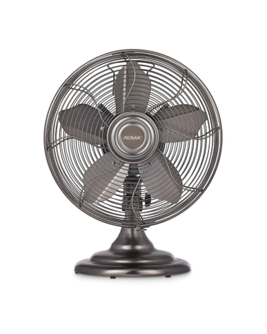 OF1-04359870 NOMA 043-5987-0 Retro Oscillating Table Fan 3-Spd Metal, 12"