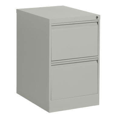 OF1-OP917 OP917 VERTICAL FILING CABINET, STEEL, 2 DRAWERS, GREY