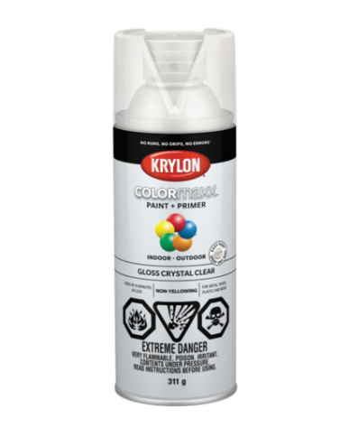 PA1-455150007 KRYLON COLORMAXX ,GLOSS CRYSTAL CLEAR,454G
