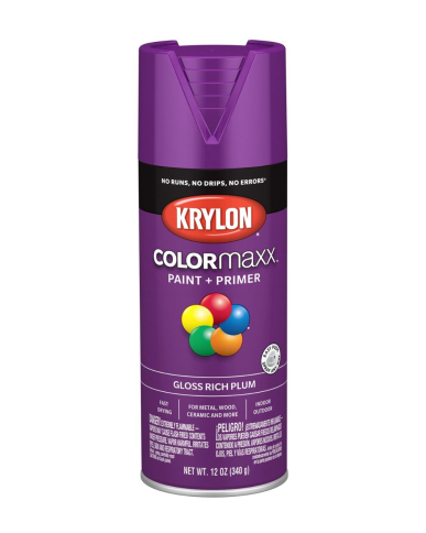 PA1-455330007 KRYLON COLORMAXX ,GLOSS PURPLE,454G