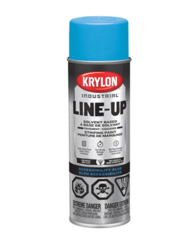 PA1-458620008 KRYLON SOLVENT BASED "LINE UP" PAINT,ACCESSIBILITY BLUE