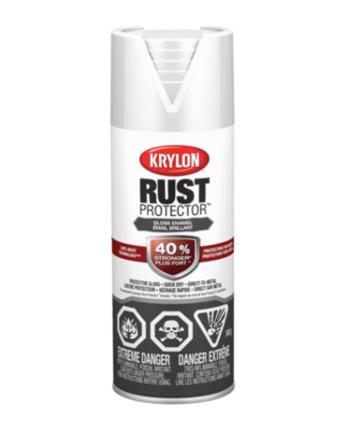 PA1-469000008 KRYLON RUST PROTECTOR ENAMEL,GLOSS WHITE,454G