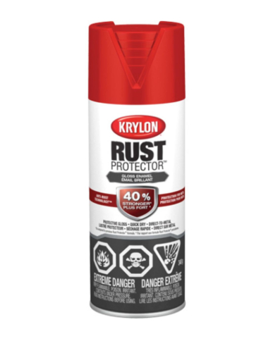 PA1-469007008 KRYLON RUST PROTECTOR SPRAY PAINT,GLOSS CHERRY RED,454G