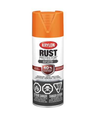 PA1-469009008 KRYLON RUST PROTECTOR SPRAY PAINT,GLOSS ORANGE,454G