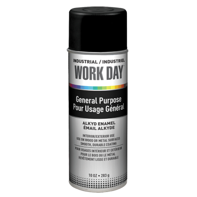 PA1-PAINTAFB WORKDAY #A04412007 SPRAY PAINT ENAMEL FLAT BLACK 10OZ