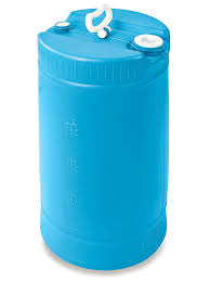 PB1-S17007 S17007, PLASTIC DRUM, 15 GALLON, CLOSED TOP, BLUE