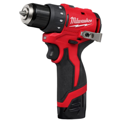 PTC-340122 MILWAUKEE M12 SUBCOMPACT BRUSHLESS 3/8" DRILL/DRIVER KIT