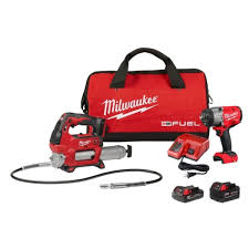 PTH-296722GG MILWAUKEE 2967-22GG HT IMPACT WRENCH & GREASE GUN COMBO KIT