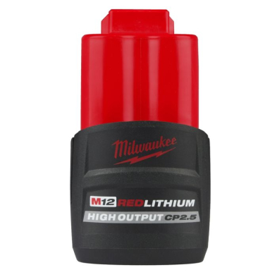 PTH-48112425 MILWAUKEE 48-11-2425 M12 HIGH OUPUT CP2.5AH BATTERY