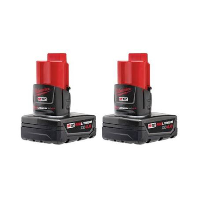 PTH-48112442 MILWAUKEE M12 REDLITHIUM XC4.0 BATTER (2/PK)