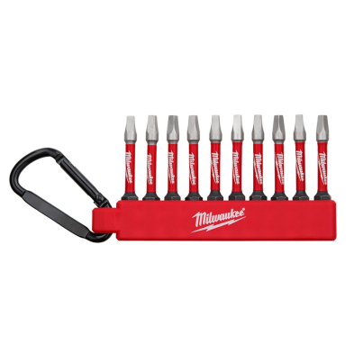 PTH-48324091 MILWAUKEE CARABINER SHOCKWAVE SQ DRIVER BIT SET,,2 SET