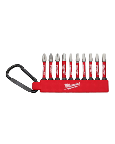 PTH-48324092 MILWAUKEE CARABINER SHOCKWAVE PH/SQ DRIVER SET