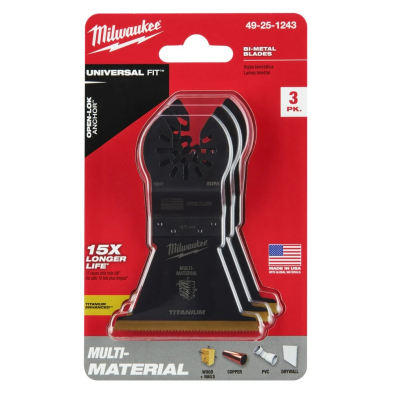 PTH-49251241 MILWAUKEE OPEN-LOK 2-1/2" TITANIUM CHARGED BI-METAL MT BLADE