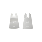PTH-49252202 MILWAUKEE OPEN-LOK 2" RIGID & 2" FLEXIBLE SCRAPER 2PC PACK