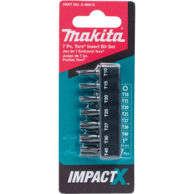 PTH-A96615 MAKITA IMPACTX TORX BIT SET,7 PCE