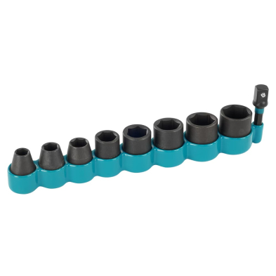 PTH-A98756 MAKITA IMPACTX SOCKET SET,3/8"DR,9 PCE,METRIC