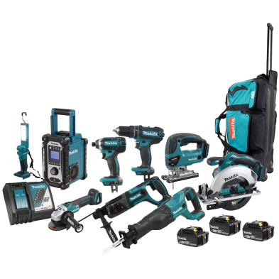 PTH-DLX9011M MAKITA 18V LXT 9PCE COMBO,4.0 Ah X3 KIT