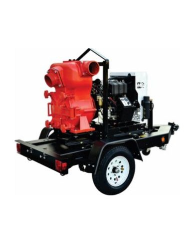 PU1-MQ62TKT MQ62TKT MULTIQUIP 6" TRAILER MOUNT 28 GAL. TRASH PUMP