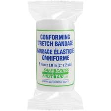 SAD-02331 02331 SAFECROSS Conforming Stretch Bandages, Cut to Size L x