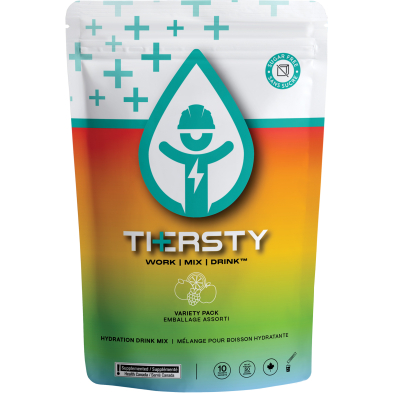 SAD-BAG2010/MIX Thersty Hydration, Assorted Flavours - 1 Bag of 10