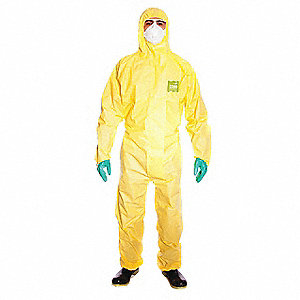 SAE-YY23B9211105 YY23-B-92-111-05 ALPHA TEC YELLOW CHEM SUIT XL