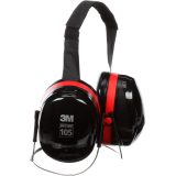SAF-3MSH10B 3M H10B OPTIME 105 EARMUFFS BLACK/RED