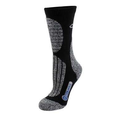 SAF-84370GGL GKS 84-370-GG MEN'S SOCKS, GREY, COOLMAX/COT/POLY BLEND,L