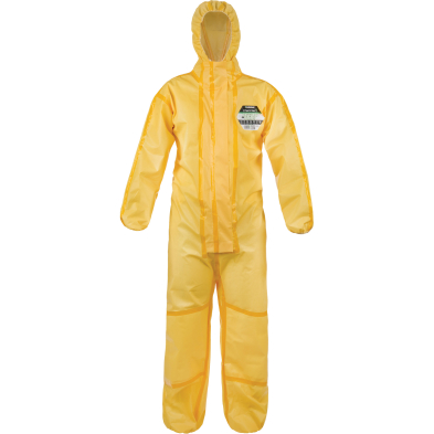 SAF-COVDISC1B4284XLY C1B428-4XLY CHEM MAX 1 DISPOSABLE COVERALL, SIZE 4XL