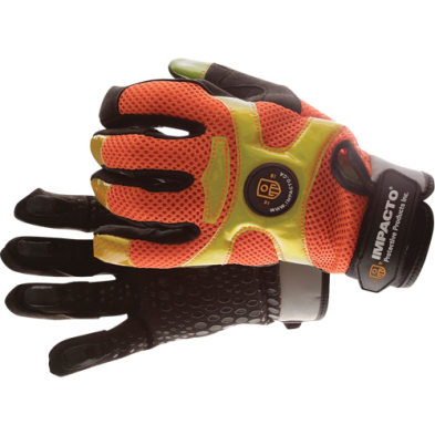 SAF-GLBGHIVISXL IMPACTO BGHIVIS ANTI-VIBE HI VIZ AIR GLOVE, SIZE XL