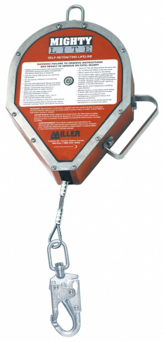 SAF-MIRL65GZ7/65FT MILLER RL65G-Z7/65FT MIGHTYLITE SELF RETRACTING LIFELINE