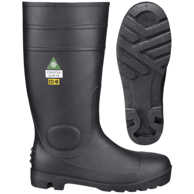 SAF-RB852V47102708 852-V4710270-8 RUBBER BOOT, STEEL TOE, STEEL SHANK, SIZE 8