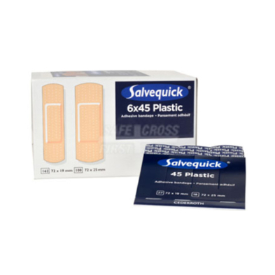 SAF-SC03462 SAFECROSS 03462 PLASTIC BANDAGE REFILLS, 6 x 45's
