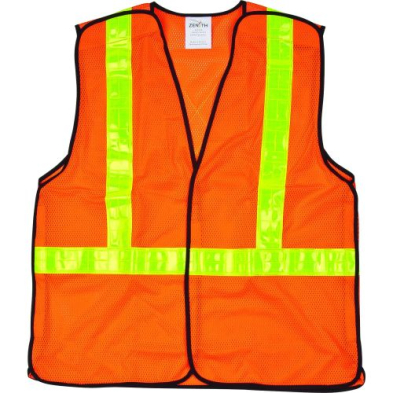 SAF-SCNSAR623 SCN #SAR623 TRAFFIC VEST, LARGE, W/2 REFLECTIVE BANDS