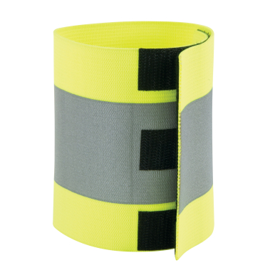 SAF-SCNSEA697 SCN #SEA697 ARM/LEG BAND, TRAFFIC LIME W/SILVER, 1.5" X 10"