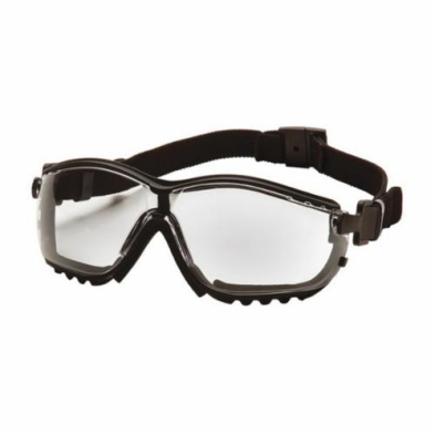 SAF-SGGB1810ST PYRAMEX GB1810ST V2G GOGGLE, BLK FRAME, CLR ANTI-FOG LENS