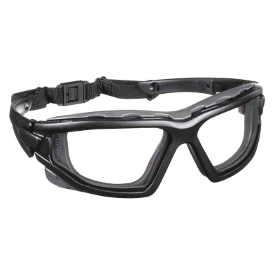 SAF-SGSB7010SDNT PYRAMEX SB7010SDNT I-FORCE SLIM GLASSES, BLK FRAME,CLR LENS